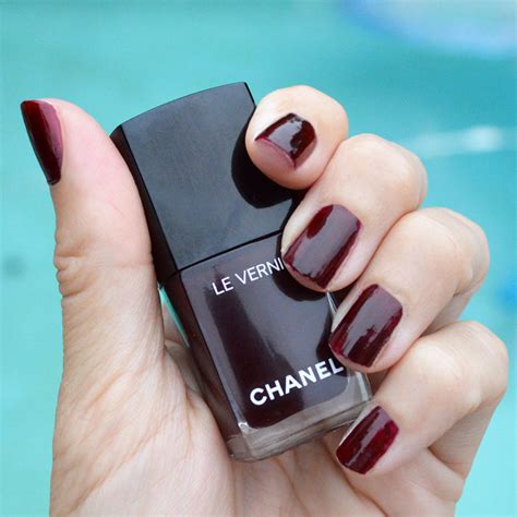 chanel rouge noir le vernis|chanel rouge noir nail color.